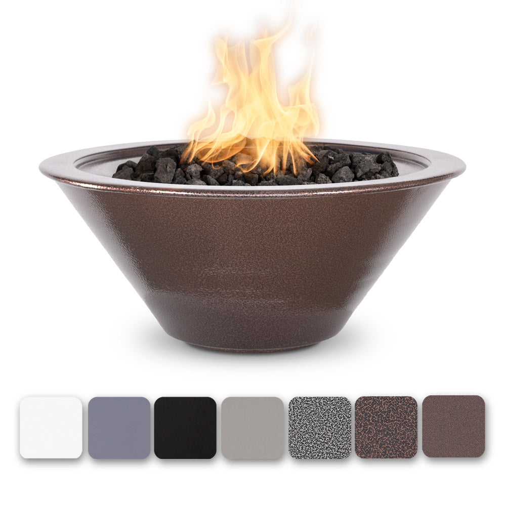 TOP Fires by The Outdoor Plus Cazo Round Powder Coat Gas Fire Bowl