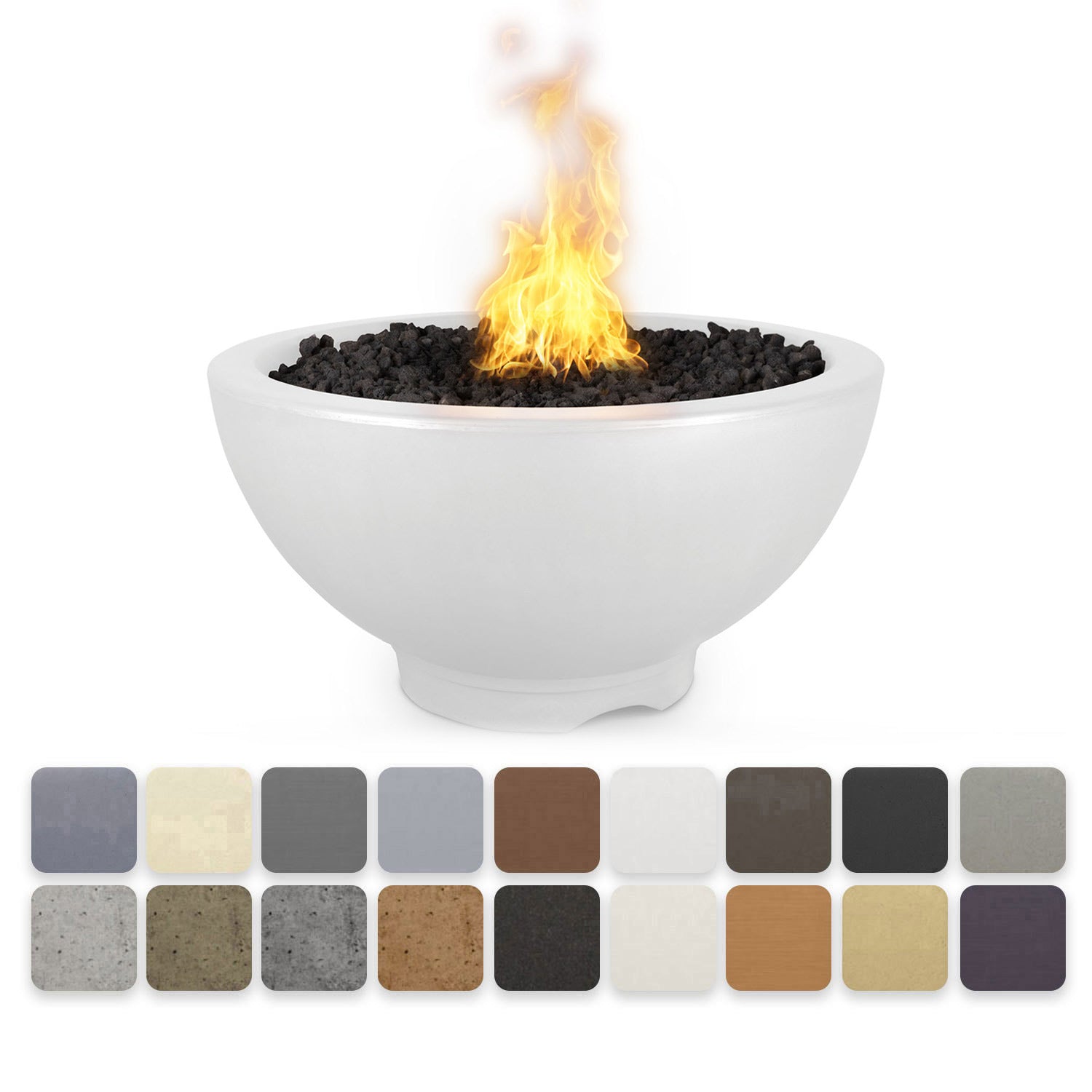 TOP Fires by The Outdoor Plus Sonoma 38-Inch Round Concrete Gas Fire Pit