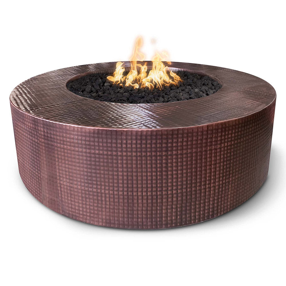 TOP Fires by The Outdoor Unity 60x18-Inch Round Copper Gas Fire Pit