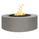 TOP Fires by The Outdoor Unity 60x24-Inch Round Powder Coated Steel Gas Fire Pit
