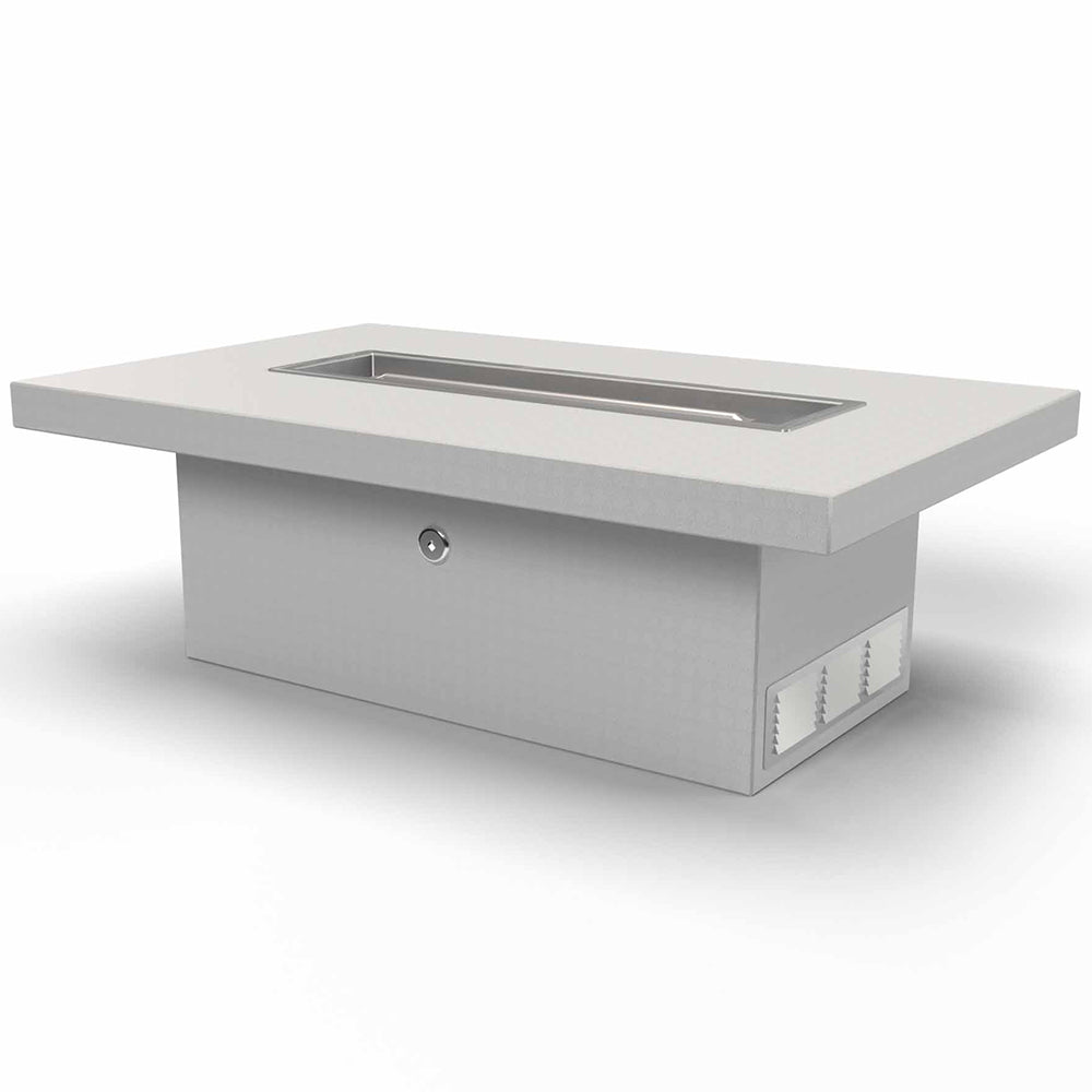 The Outdoor Plus OPT-URST4816 Ready-to-Finish Rectangle Fire Pit Table Kit, 48x30-Inch