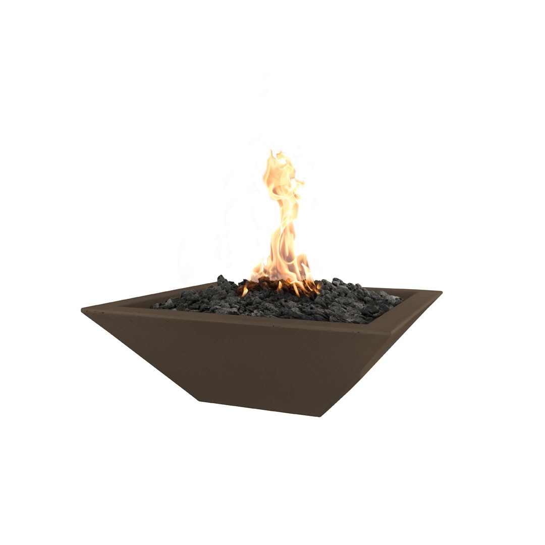 TOP Fires by The Outdoor Plus Maya Square Concrete Gas Fire Bowl