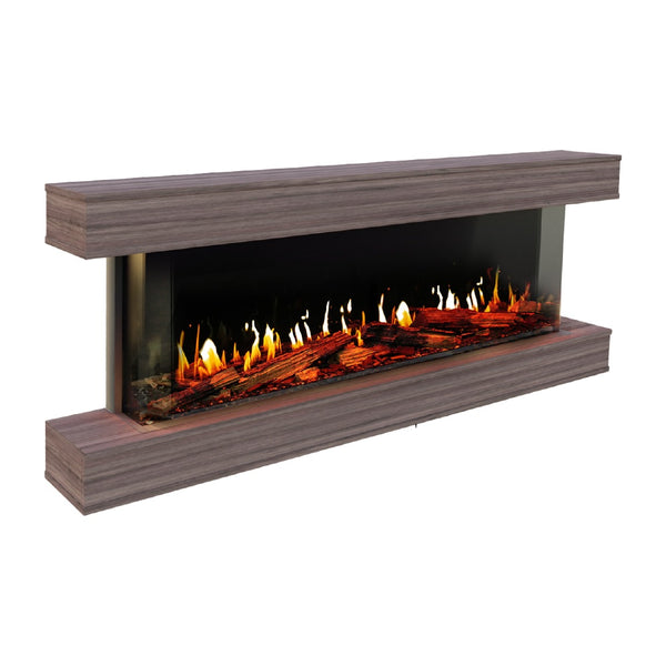 Orion V2 Multi 60-Inch Three-Sided Electric Fireplace with A – Spotix