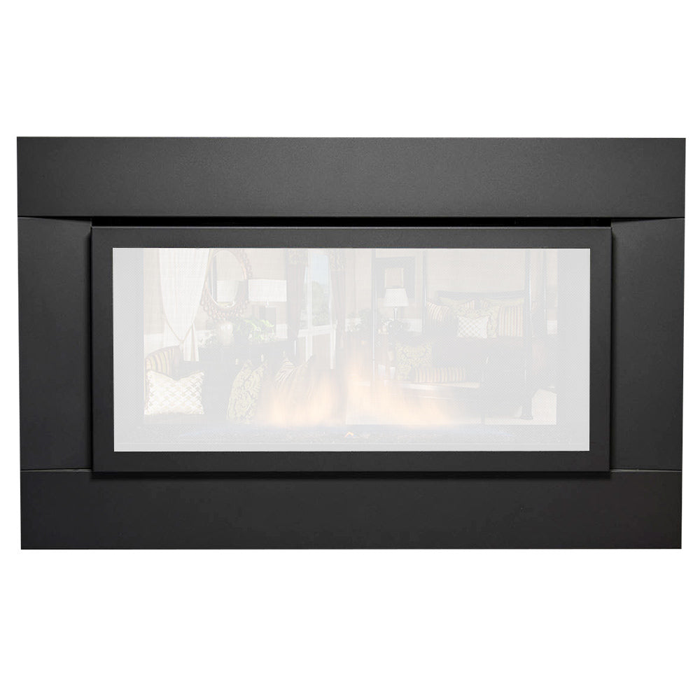 Sierra Flame Black Surround without Access Panel for Palisade 36-Inch Gas Fireplace, 41.5x24.75-Inch