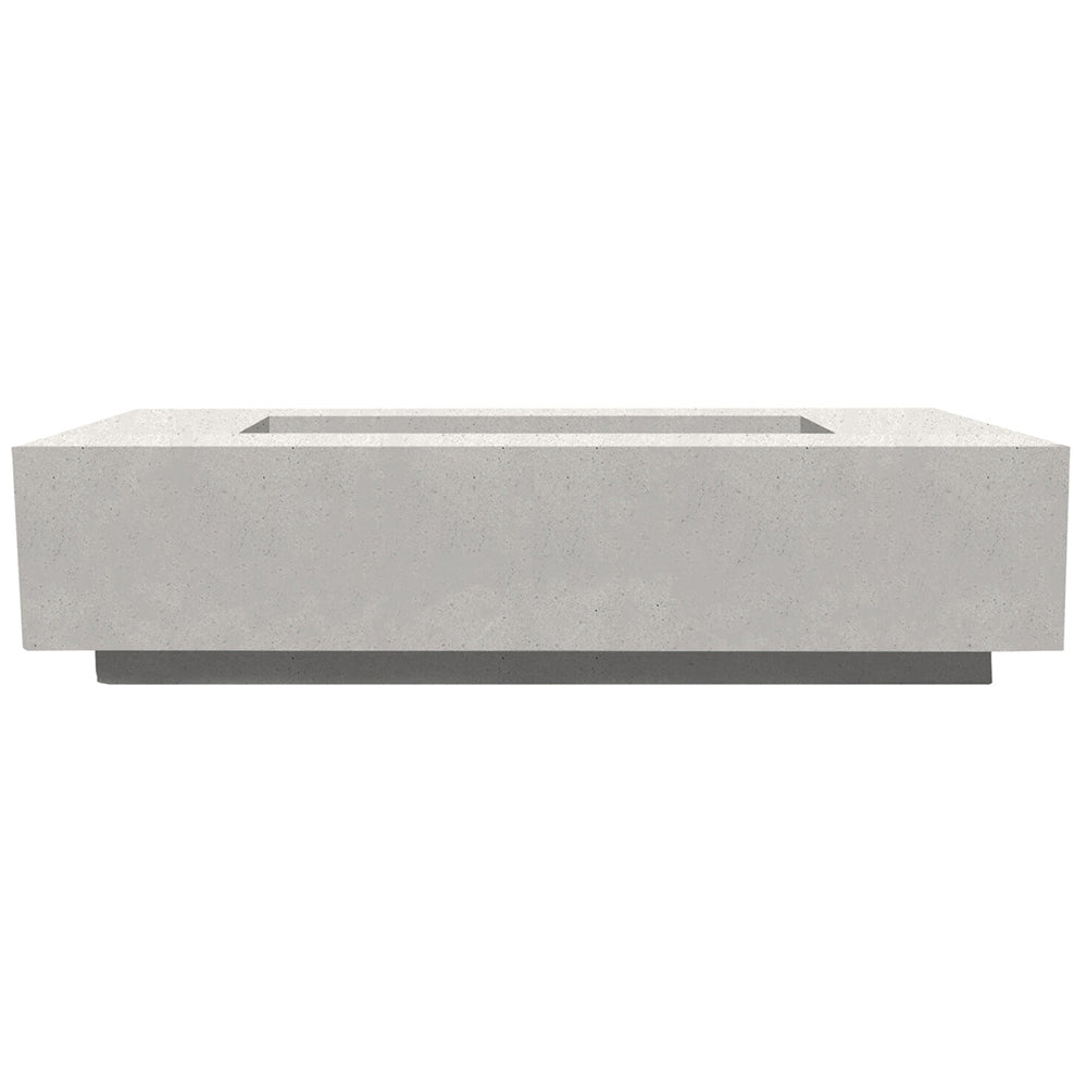 Prism Hardscapes Tavola 66 Slim Concrete Gas Fire Pit, 66x30-Inch
