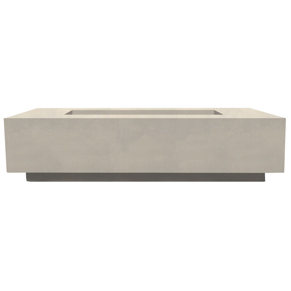 Prism Hardscapes Tavola 66 Slim Concrete Gas Fire Pit, 66x30-Inch