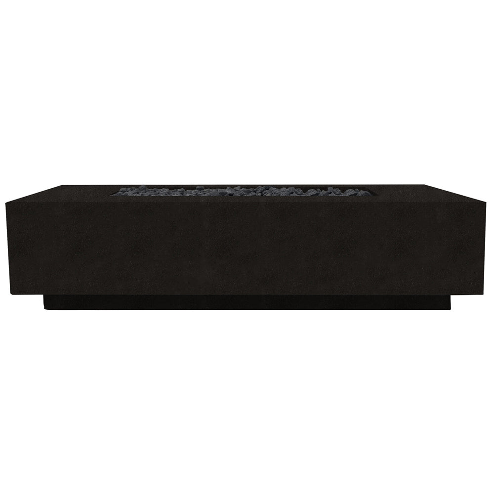 Prism Hardscapes Tavola 66 Slim Concrete Gas Fire Pit, 66x30-Inch