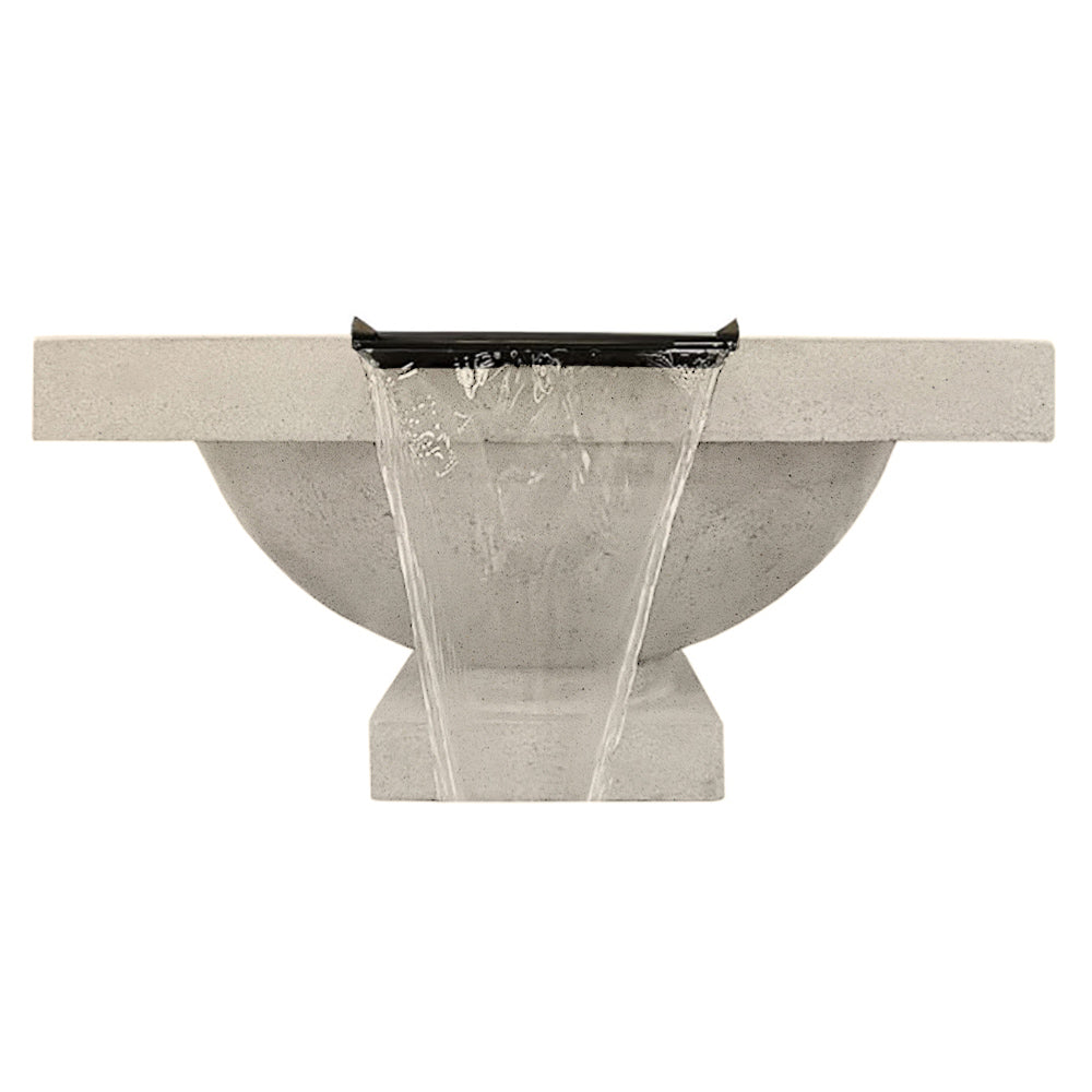 Prism Hardscapes Ibiza Concrete Gas Fire and Water Bowl, 31.25-Inch