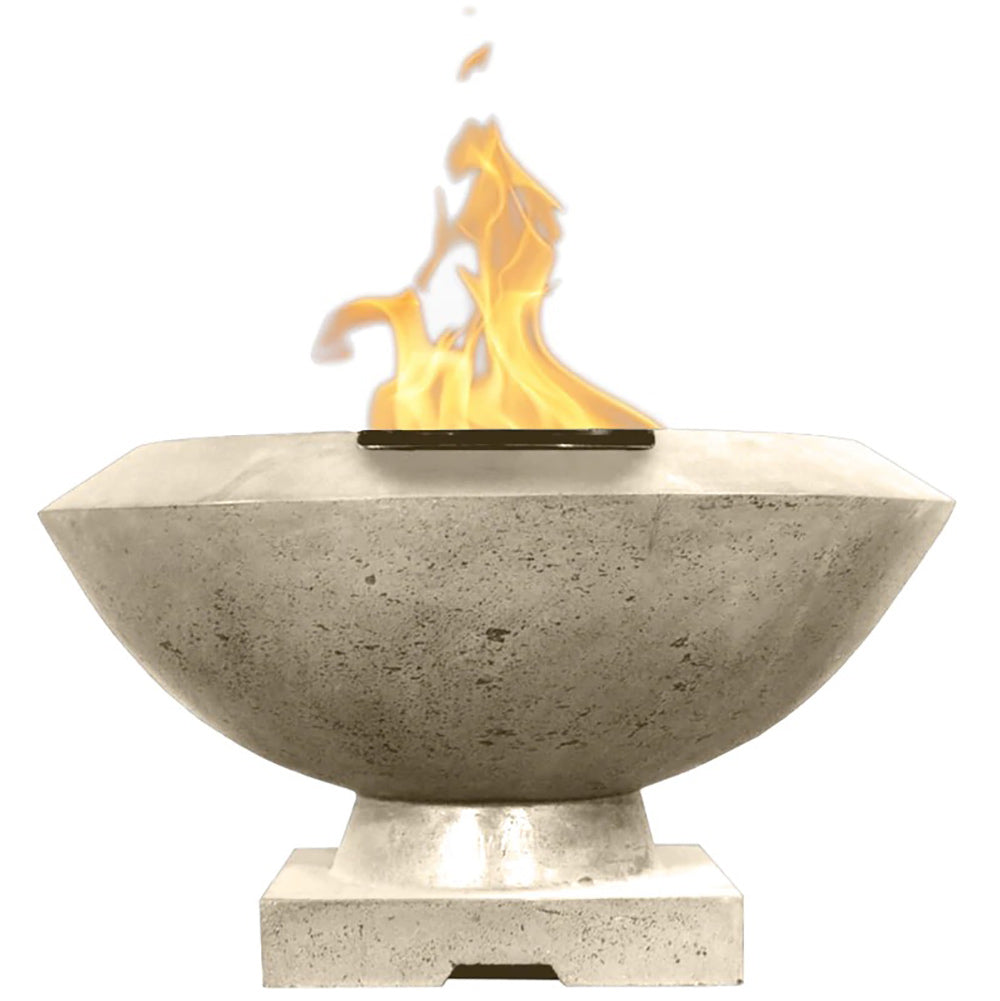 Prism Hardscapes Toscano Concrete Gas Fire Bowl, 33-Inch