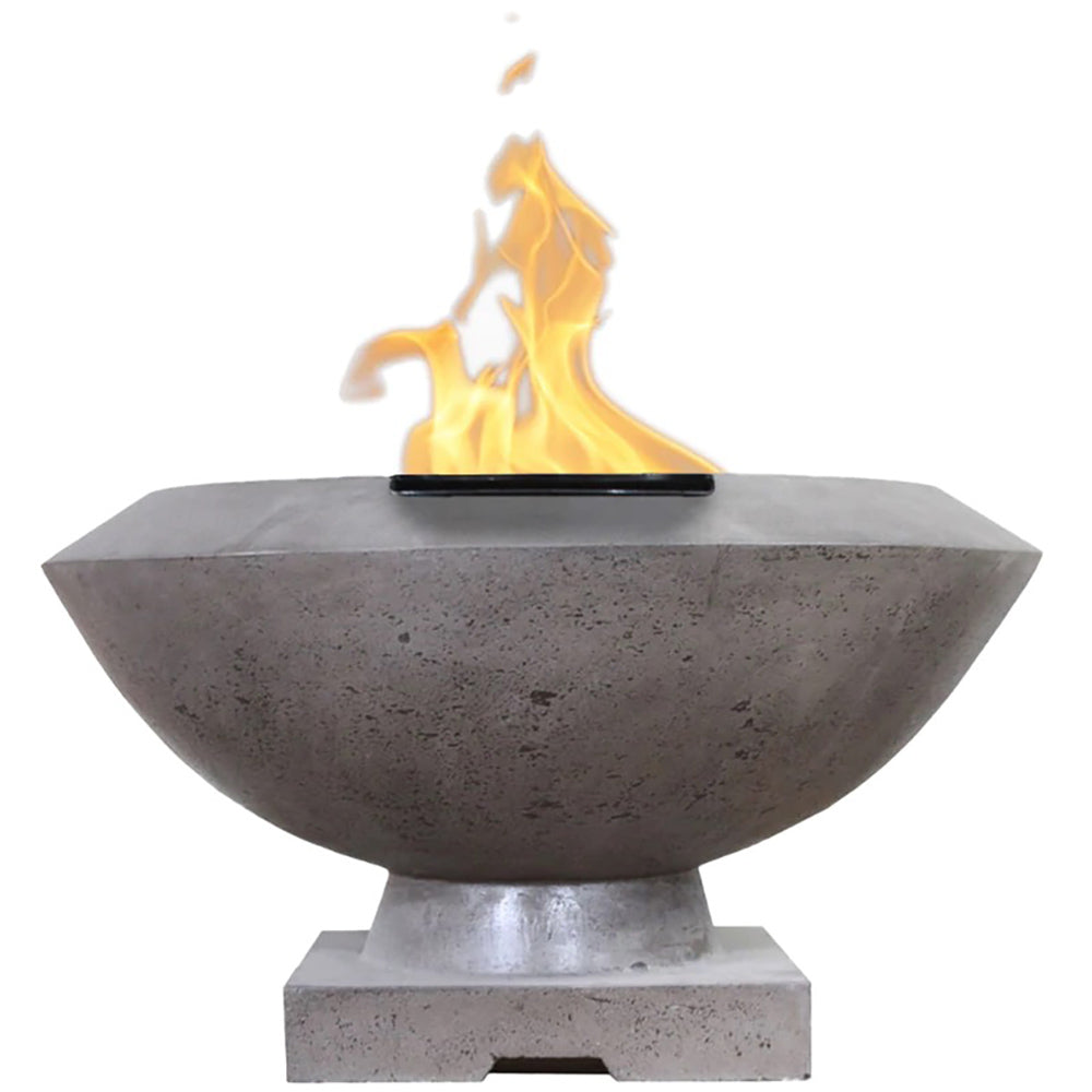 Prism Hardscapes Toscano Concrete Gas Fire Bowl, 33-Inch