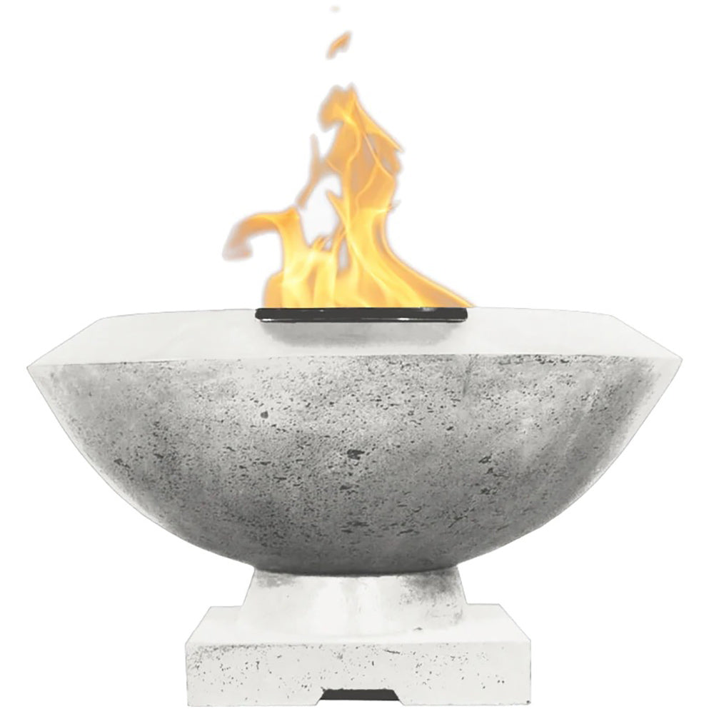 Prism Hardscapes Toscano Concrete Gas Fire Bowl, 33-Inch
