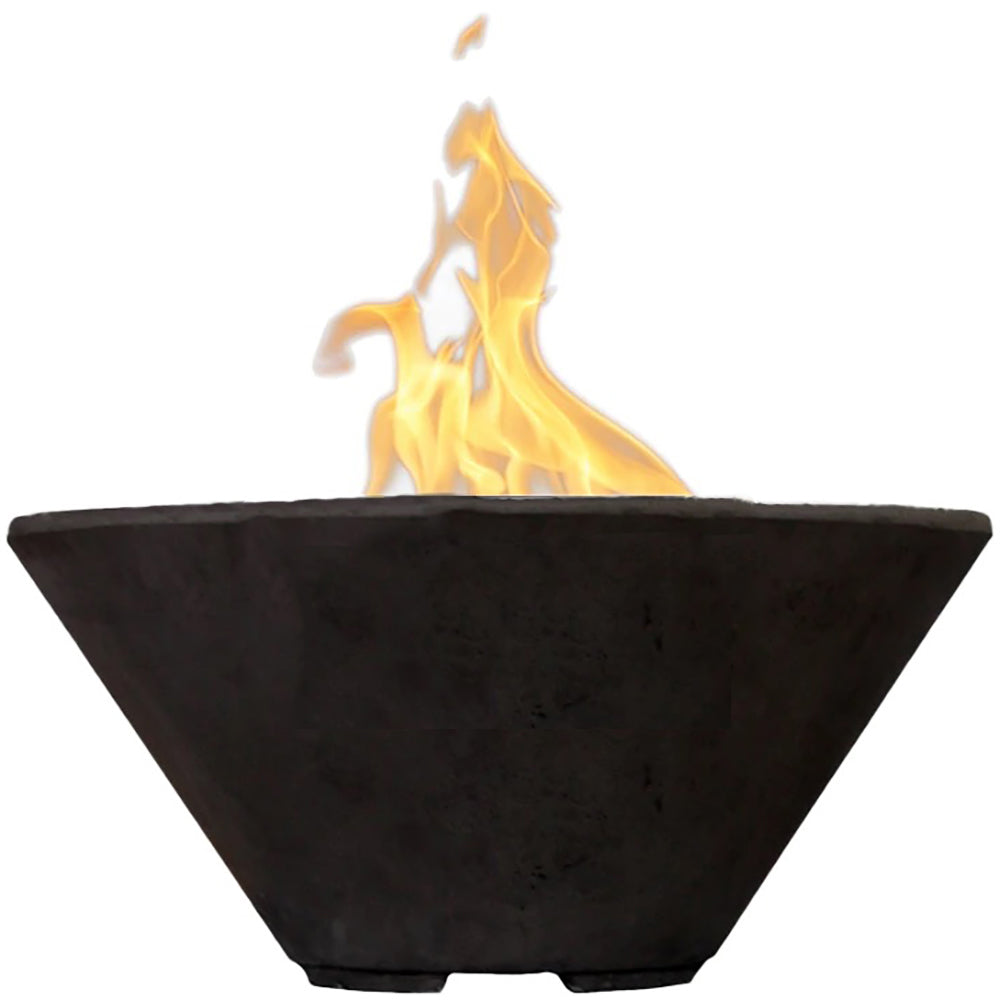 Prism Hardscapes Verona Concrete Gas Fire Bowl, 32.5-Inch