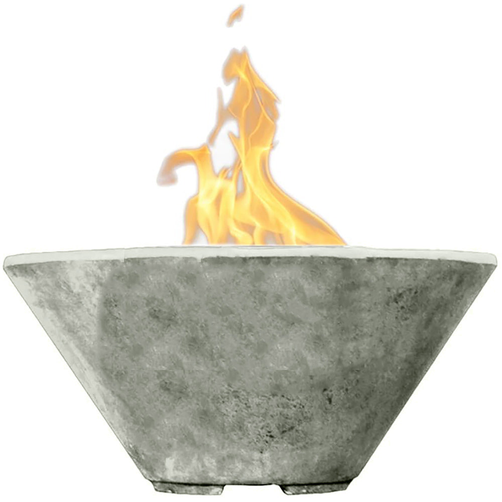 Prism Hardscapes Verona Concrete Gas Fire Bowl, 32.5-Inch
