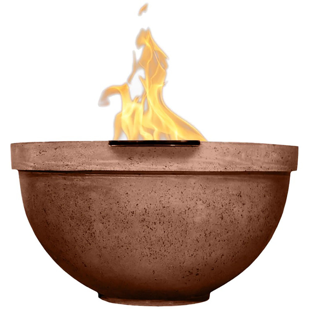 Prism Hardscapes Sorrento Concrete Gas Fire Bowl, 33-Inch