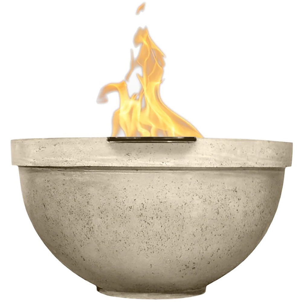 Prism Hardscapes Sorrento Concrete Gas Fire Bowl, 33-Inch
