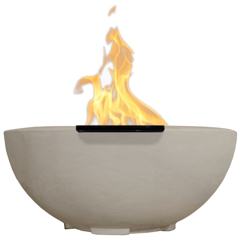 Prism Hardscapes Moderno 2 Concrete Gas Fire Bowl, 29-Inch
