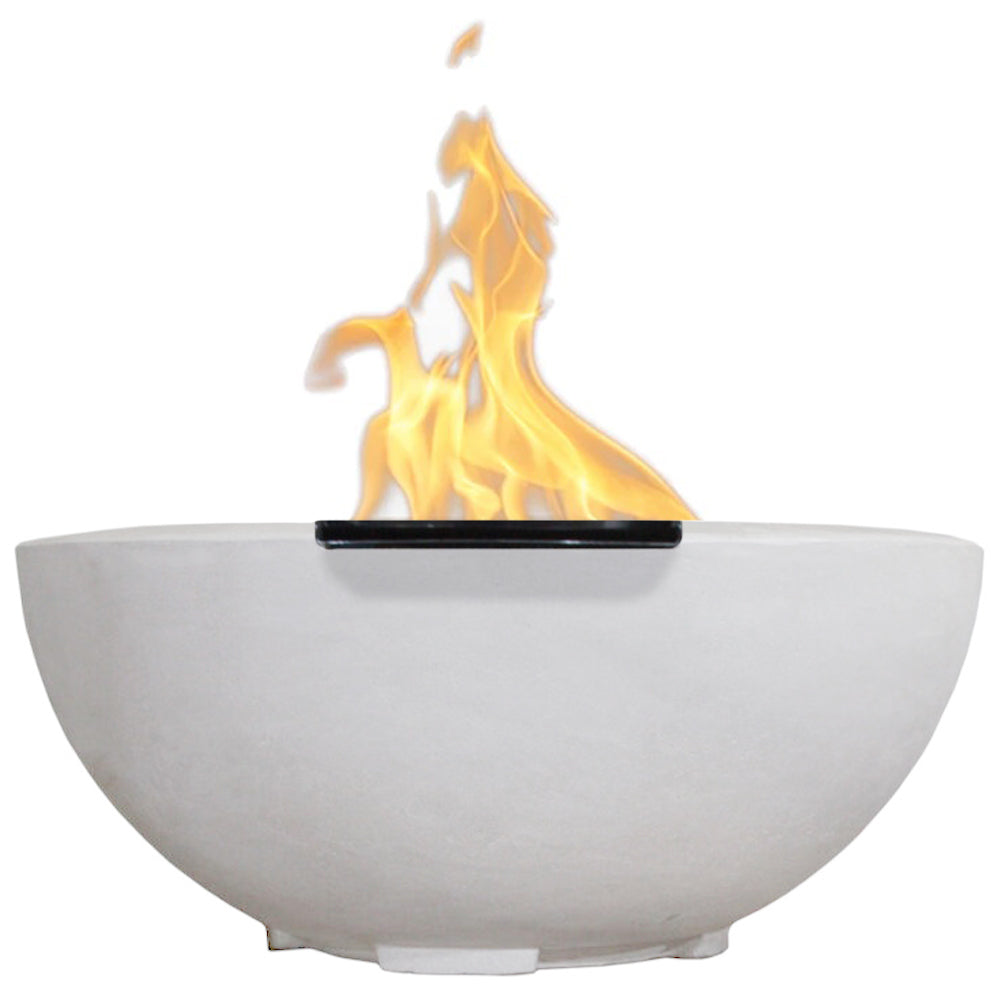 Prism Hardscapes Moderno 2 Concrete Gas Fire Bowl, 29-Inch