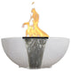 Prism Hardscapes Moderno 2 Concrete Gas Fire and Water Bowl, 29-Inch
