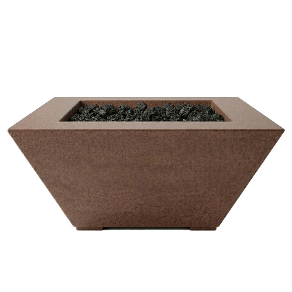 Prism Hardscapes Lombard Tall Concrete Gas Fire Pit, 32-Inch