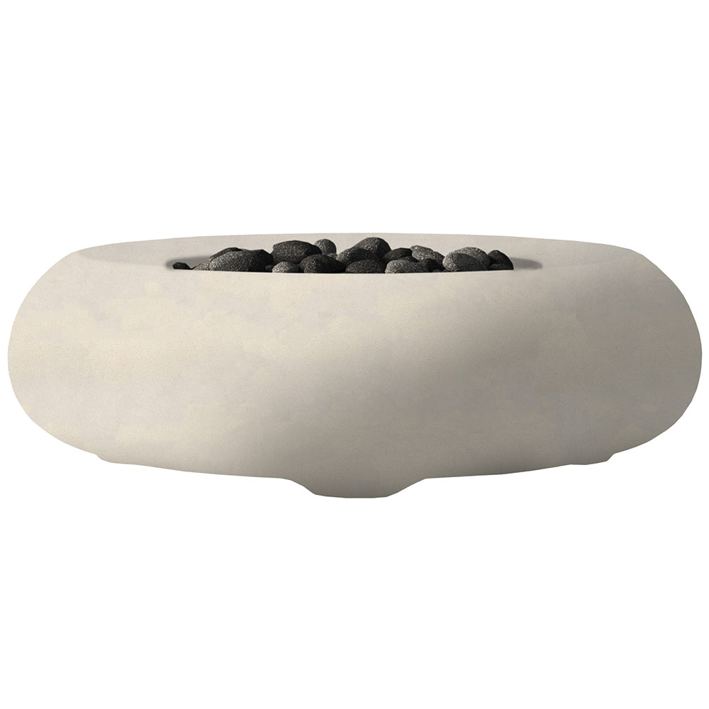 Prism Hardscapes Pietra Concrete Gas Fire Bowl, 48.75-Inch