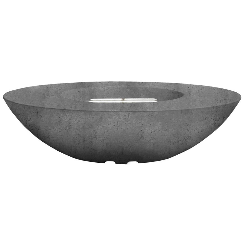 Prism Hardscapes Ovale 60 Concrete Gas Fire Pit, 36x60-Inch