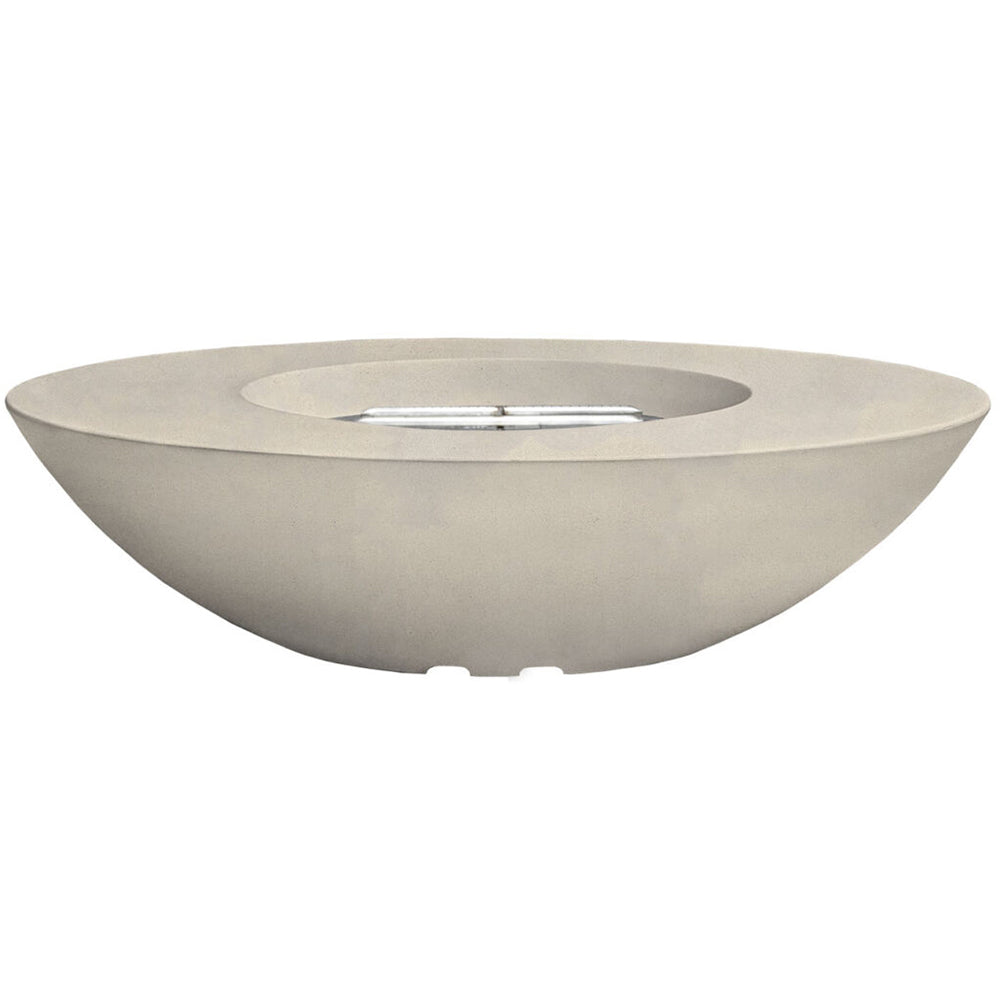 Prism Hardscapes Ovale 60 Concrete Gas Fire Pit, 36x60-Inch