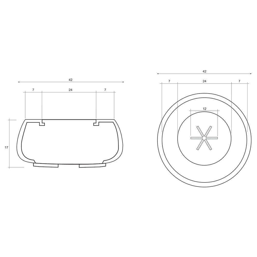 Prism Hardscapes PH-721 Dune Concrete Gas Fire Bowl, 42-Inch