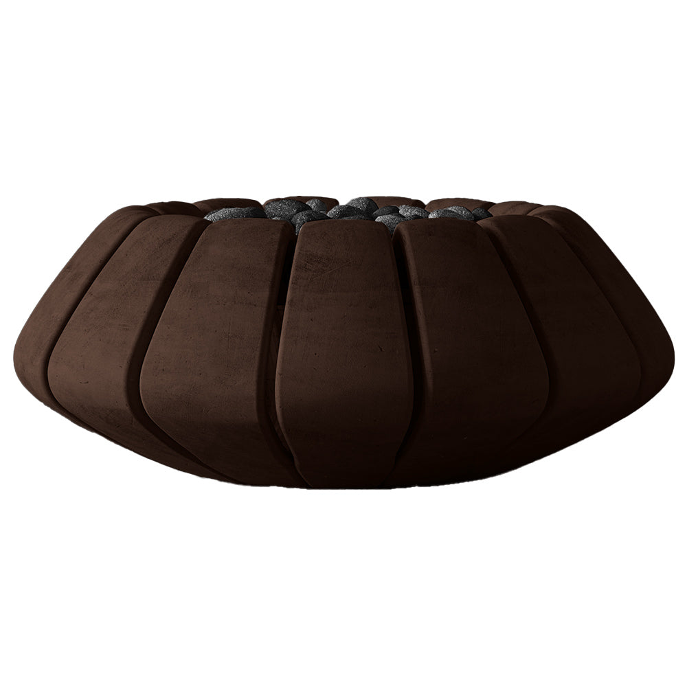 Prism Hardscapes Sunflower Concrete Gas Fire Bowl, 48-Inch