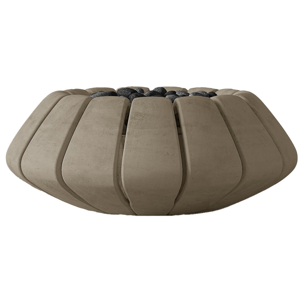 Prism Hardscapes Sunflower Concrete Gas Fire Bowl, 48-Inch