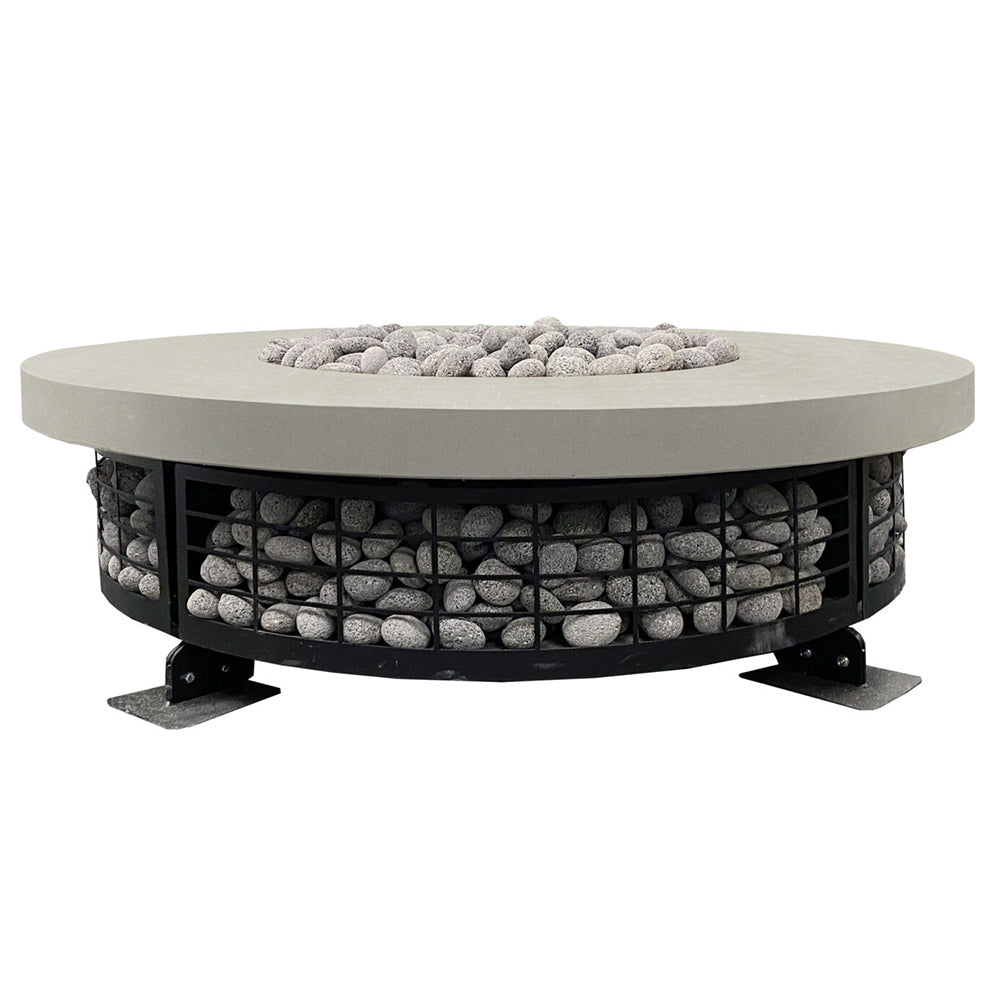 Prism Hardscapes PH-FUEGO54 Fuego Electronic Ignition Concrete Gas Fire Pit, 54-Inch