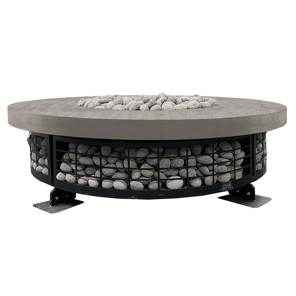 Prism Hardscapes PH-FUEGO54 Fuego Electronic Ignition Concrete Gas Fire Pit, 54-Inch
