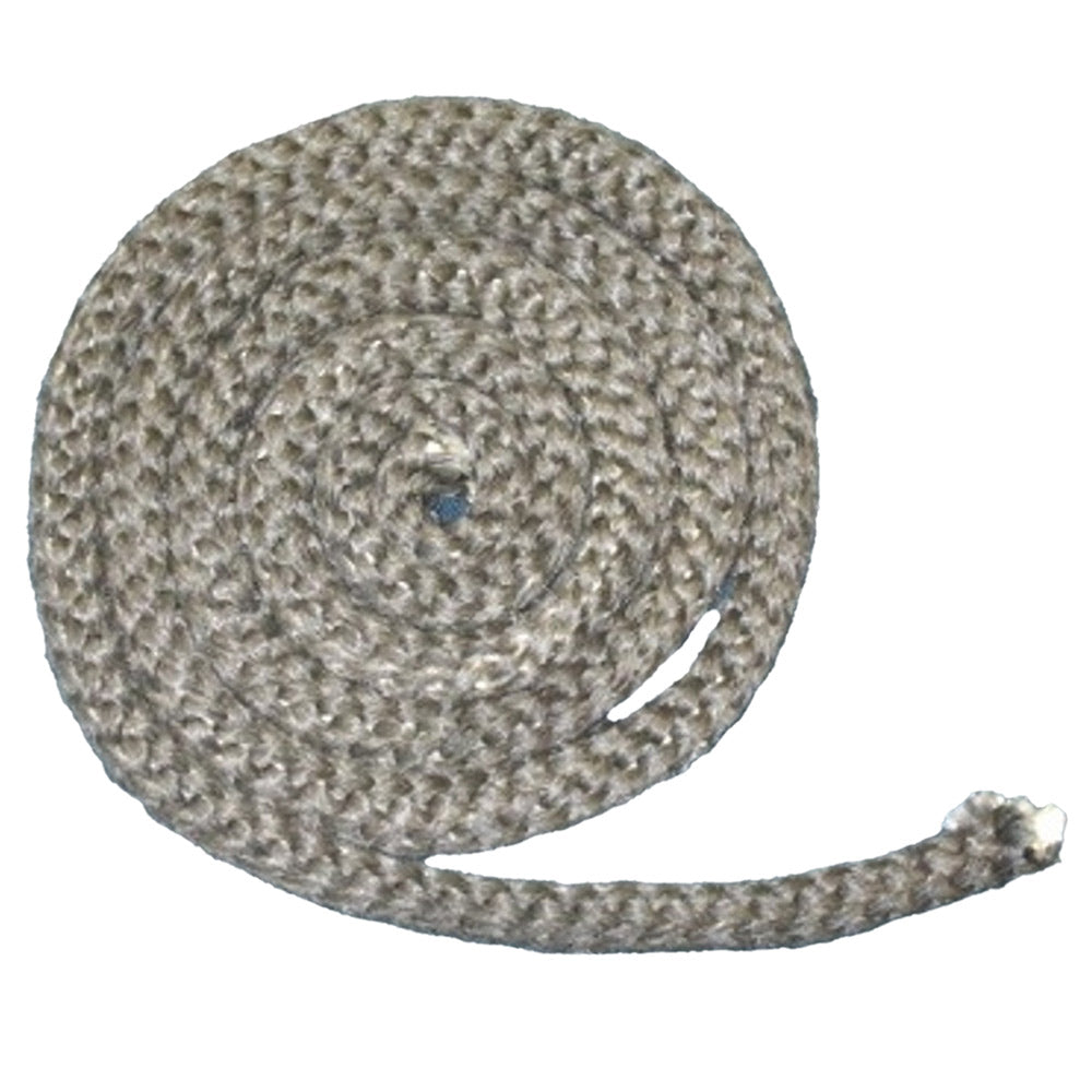 Replacement interior rope, coiled gray fiber with small blue center dot