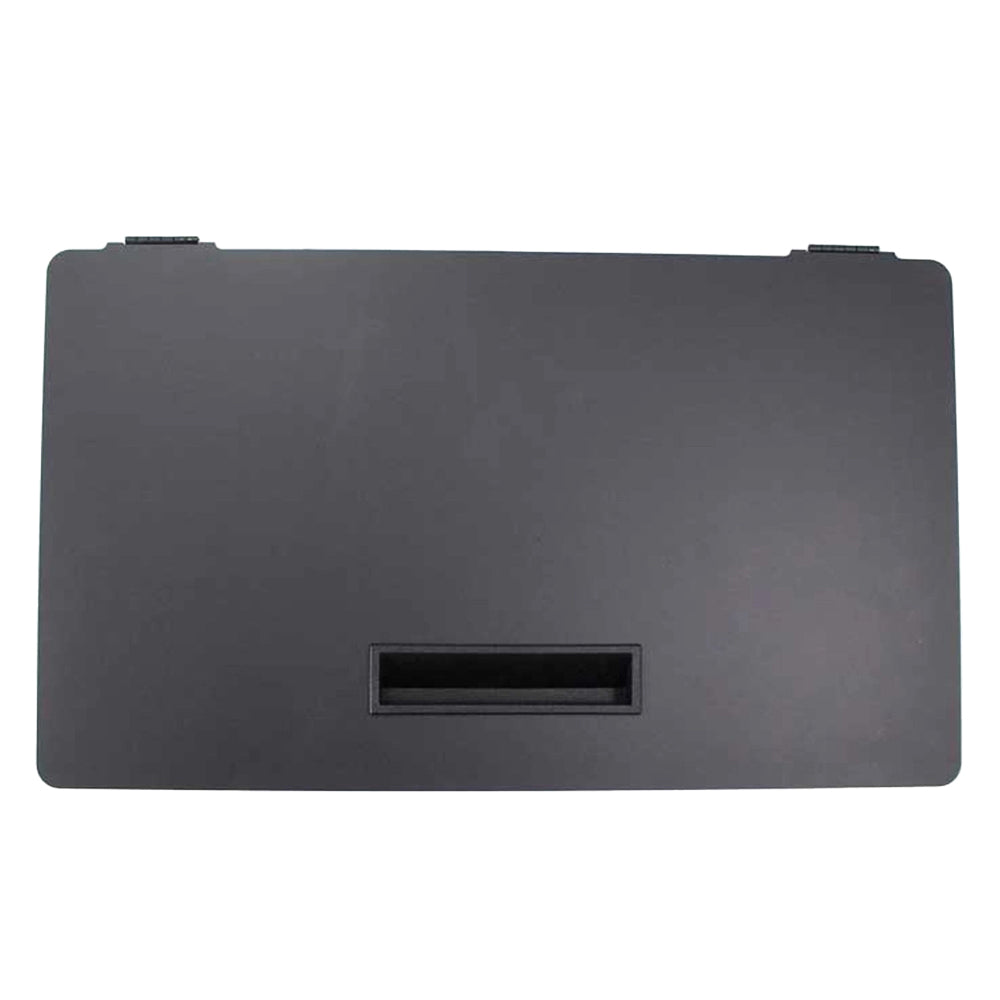 PelPro hopper lid assembly, dark gray rectangular lid with recessed label window.