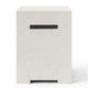 Off-white propane tank cover with black handle slot and bottom vent opening