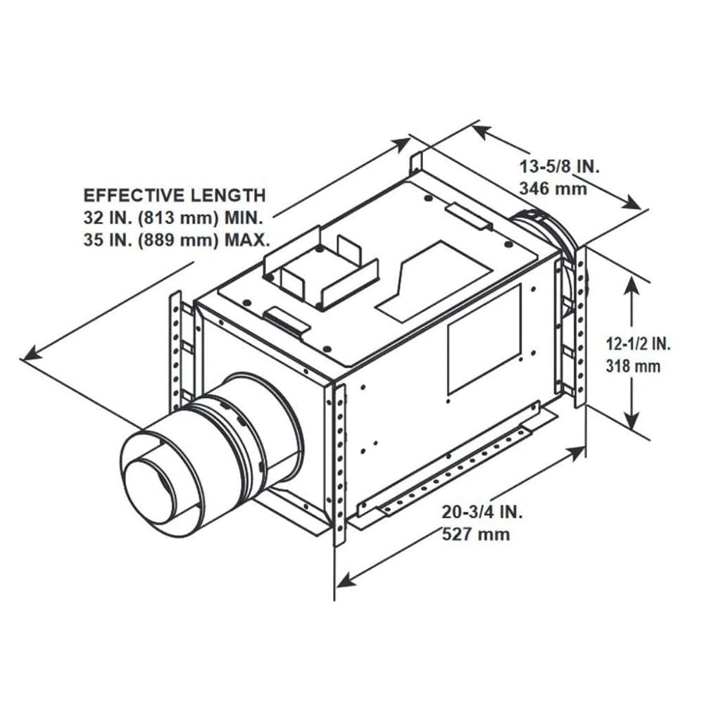 Majestic PVI-SLP-B Incline Power Vent