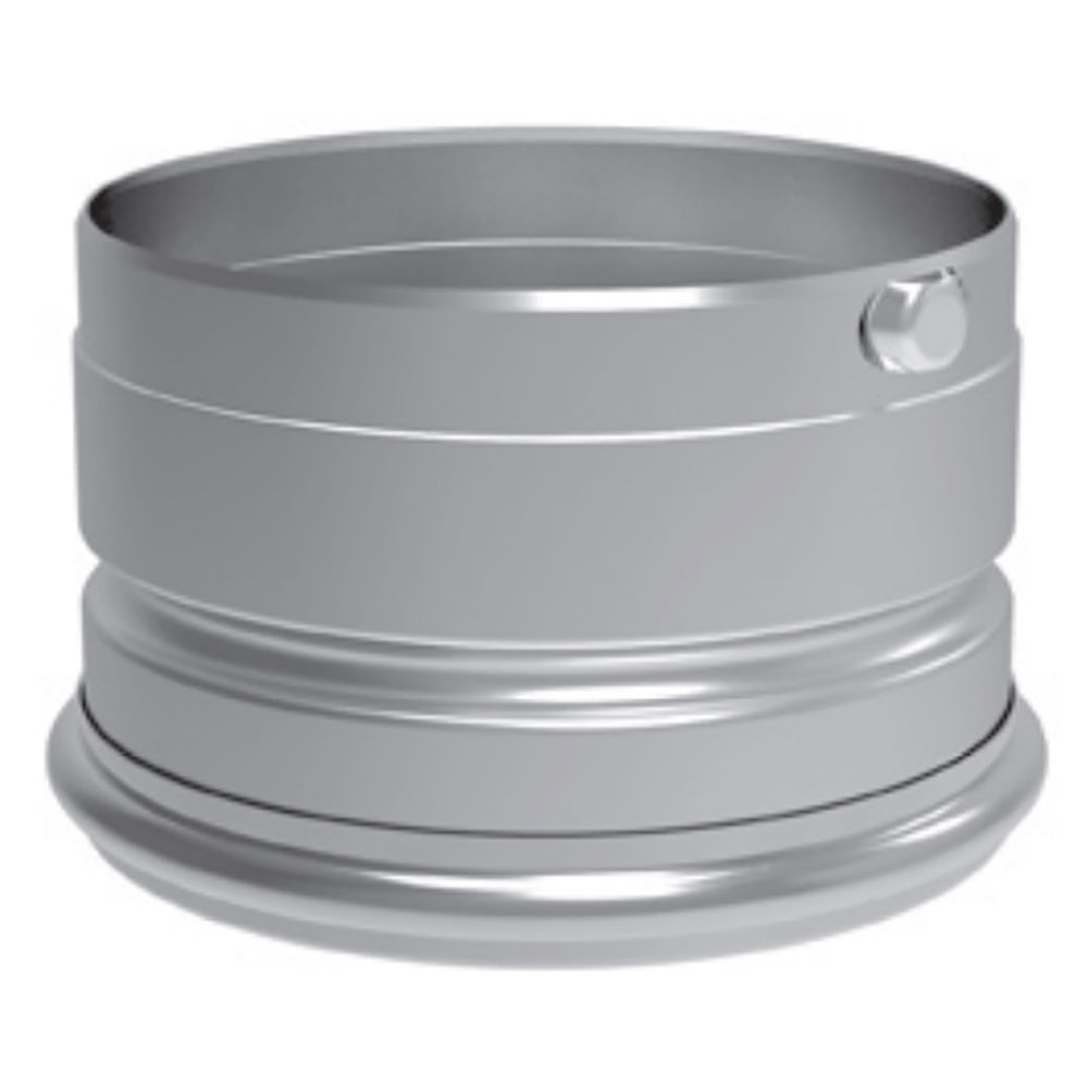 Steel clean-out tee cap with side handle, for pellet vent pipe