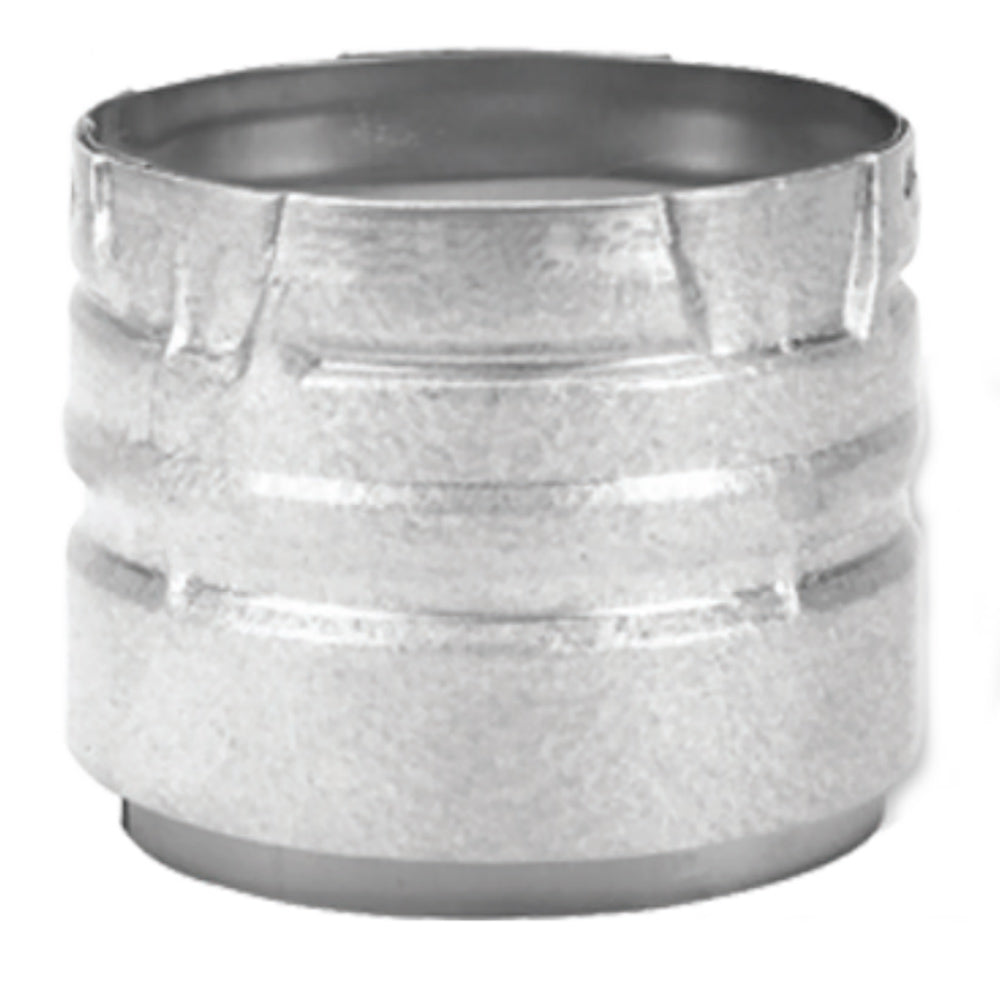 3-inch pellet vent adapter increaser, metal steel coupling