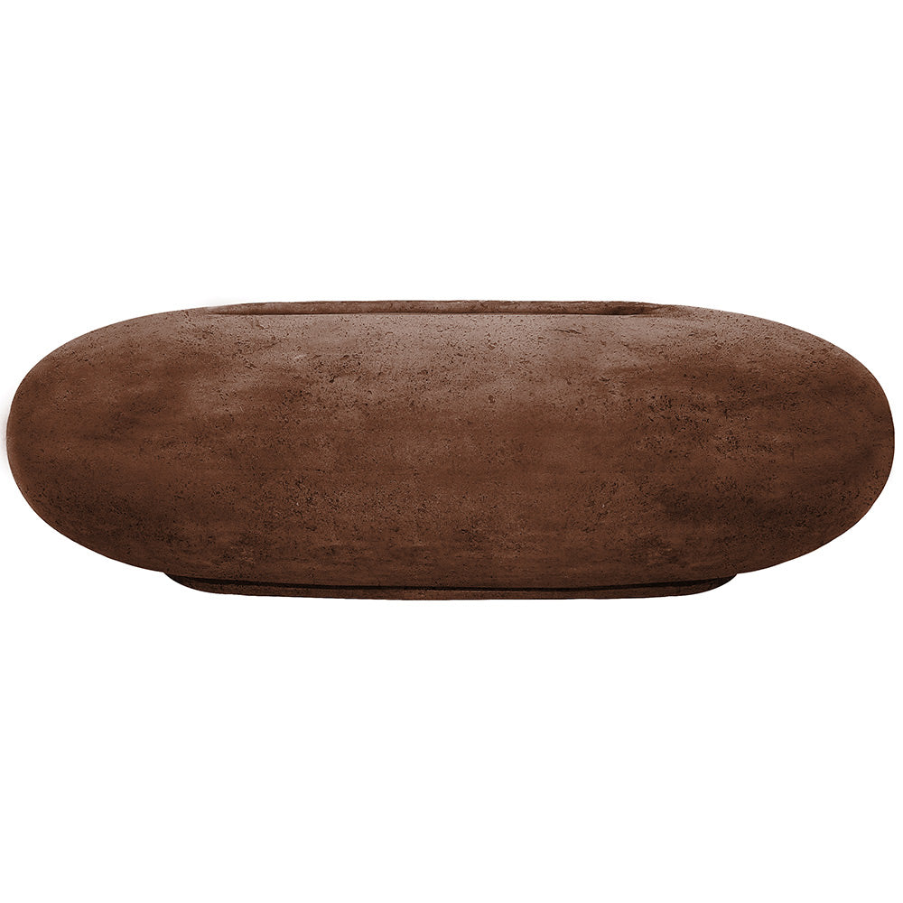 Prism Hardscapes Pebble Concrete Gas Fire Pit, 56x38-Inch