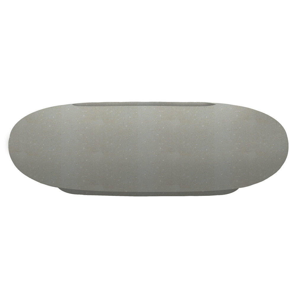 Prism Hardscapes PH-410 Pebble Concrete Gas Fire Pit, 56x38-Inch