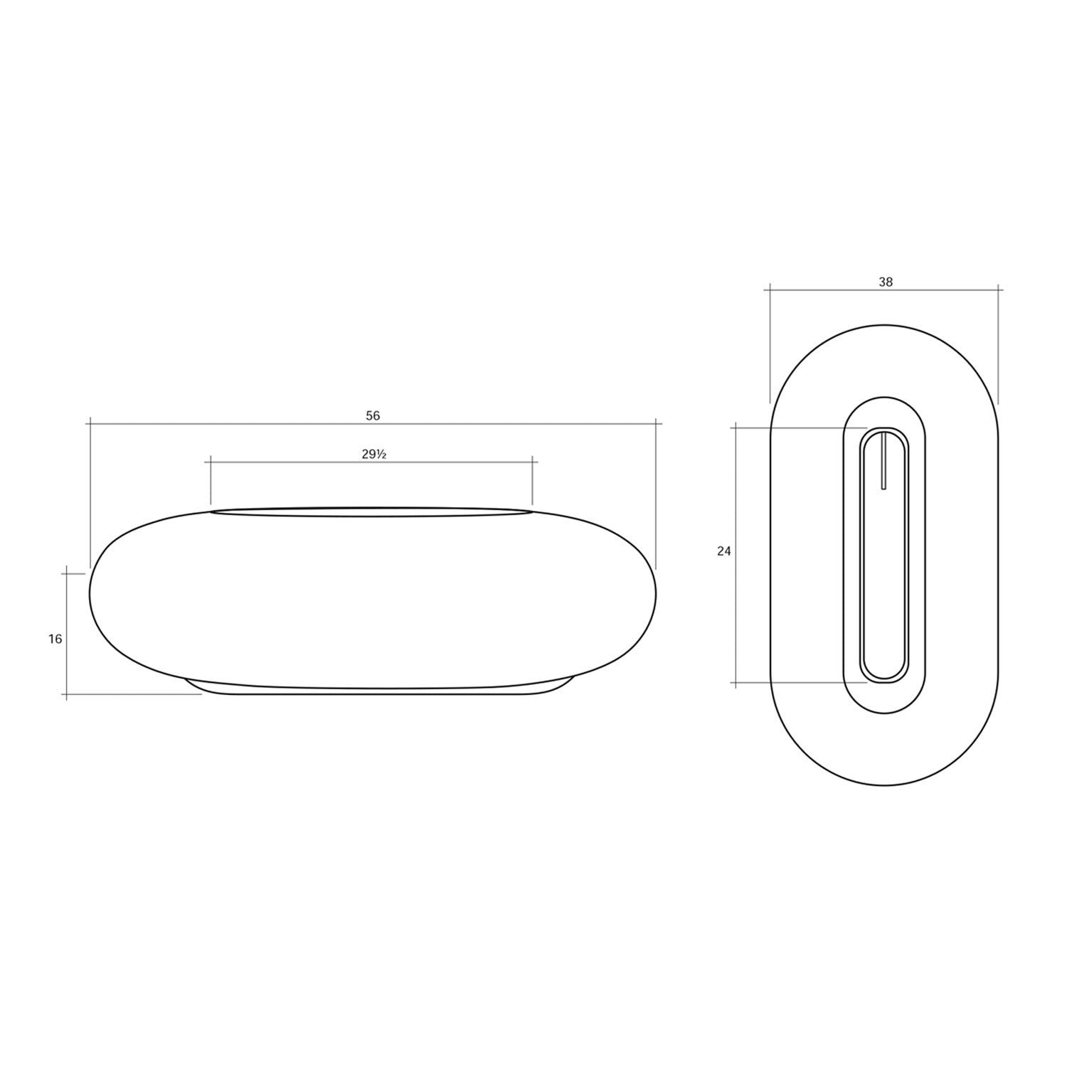Prism Hardscapes PH-410 Pebble Concrete Gas Fire Pit, 56x38-Inch