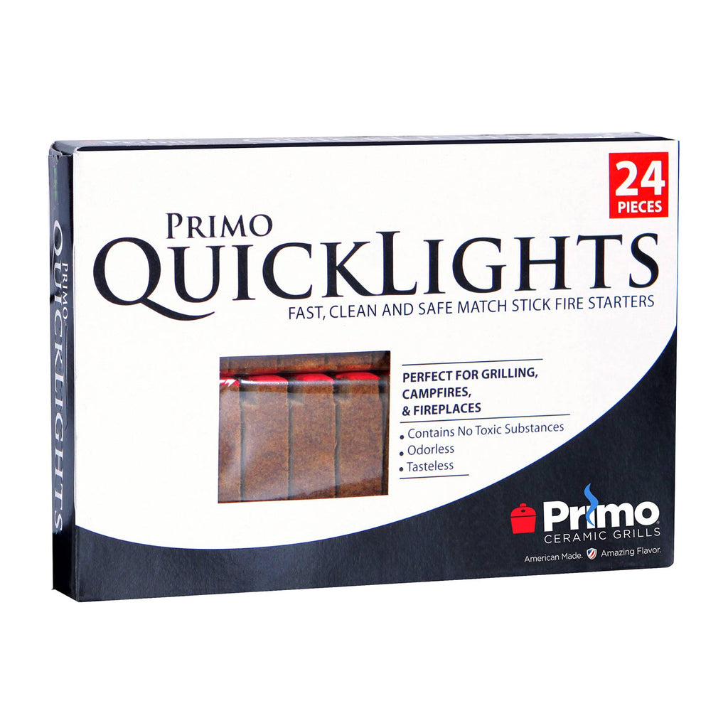 Primo Quick Lights firestarter box, 24 pieces for grilling and fireplaces