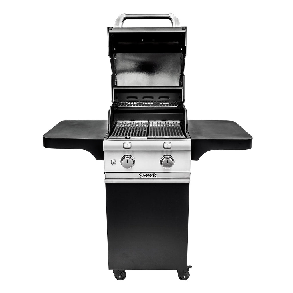Saber R33CC1017 2-Burner Deluxe Freestanding Infrared Grill, Black, 20-Inches