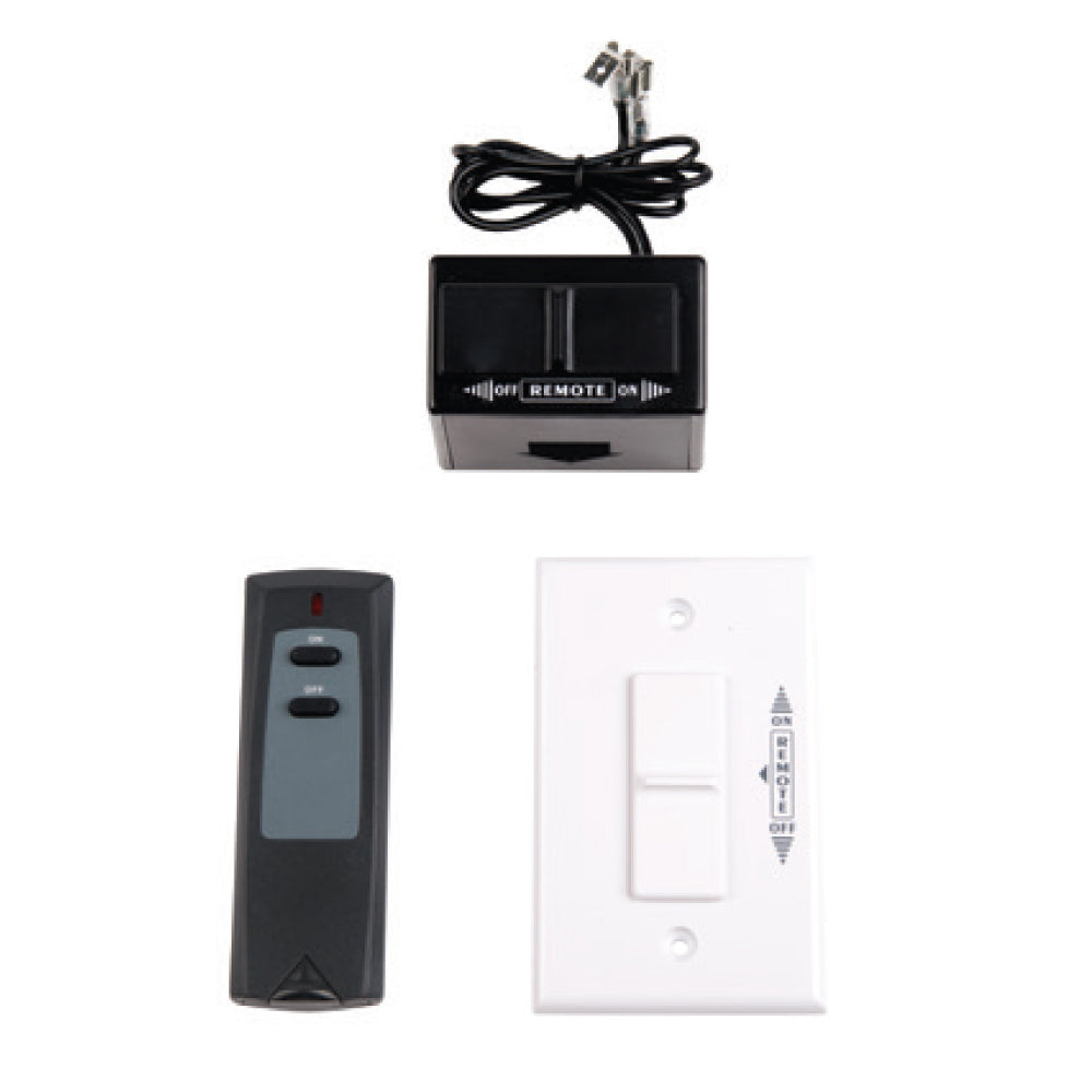 Fireplace remote control set with on/off receiver and handheld remote
