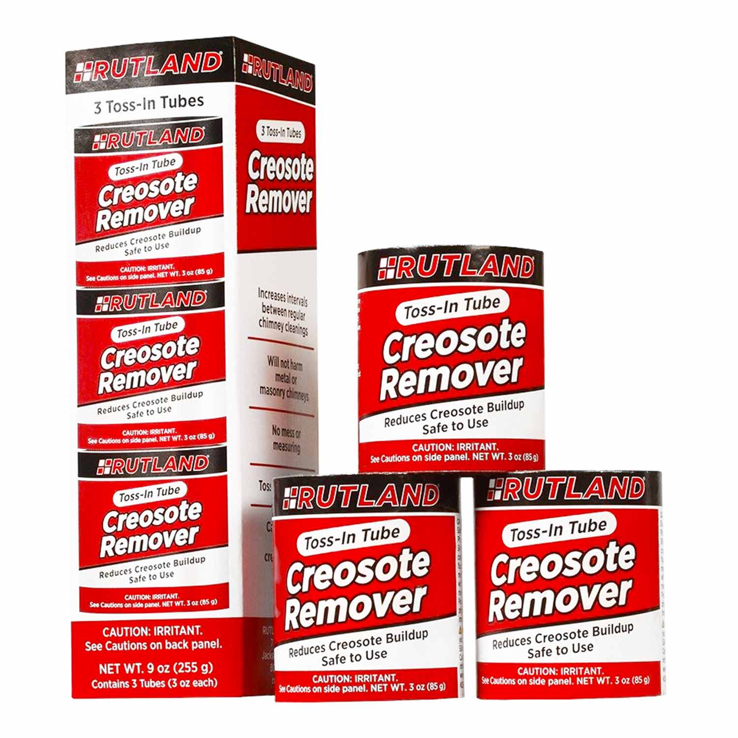 Rutland Creosote Remover 3 oz Canisters, 3 Pack