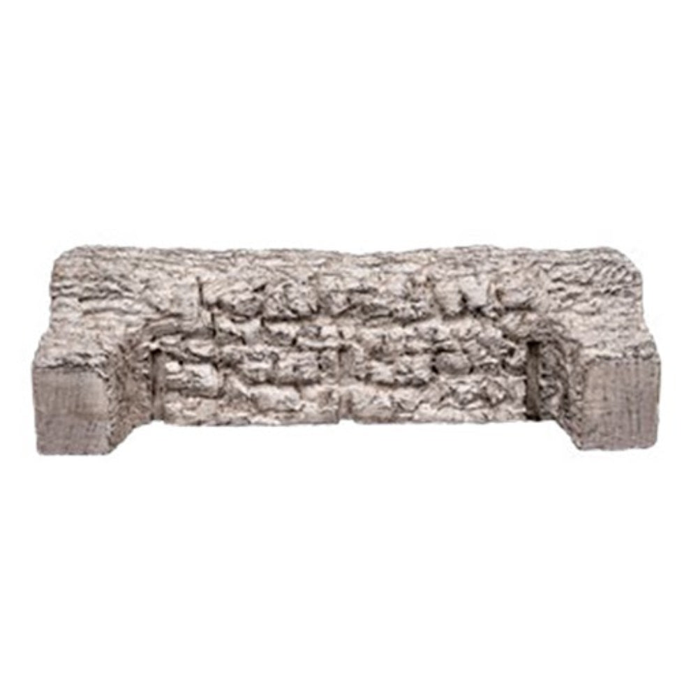 Real Fyre birch flame enhancer kit log, gray-brown textured with small metal prongs