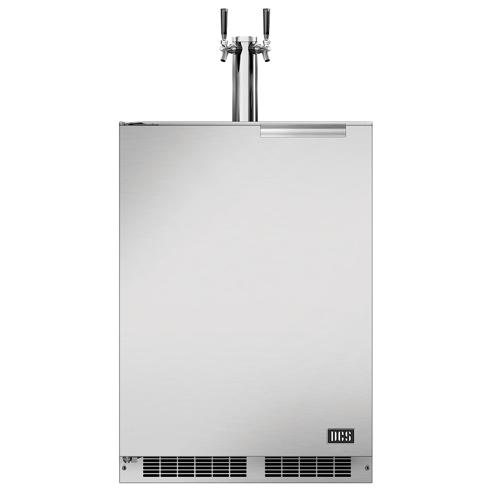 DCS RF24BT2 Outdoor Dual Tap Beer Keg Dispenser, 23.875x34-Inch