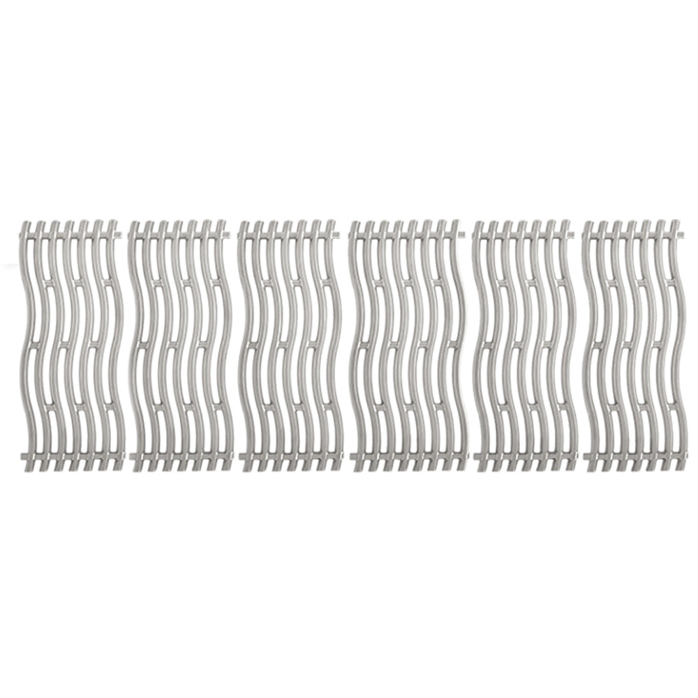 Stainless steel cooking grid with parallel metal bars