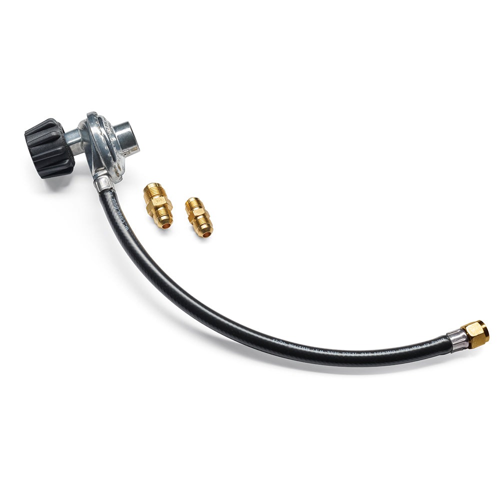Napoleon propane regulator hose with metal fitting and brass adapters