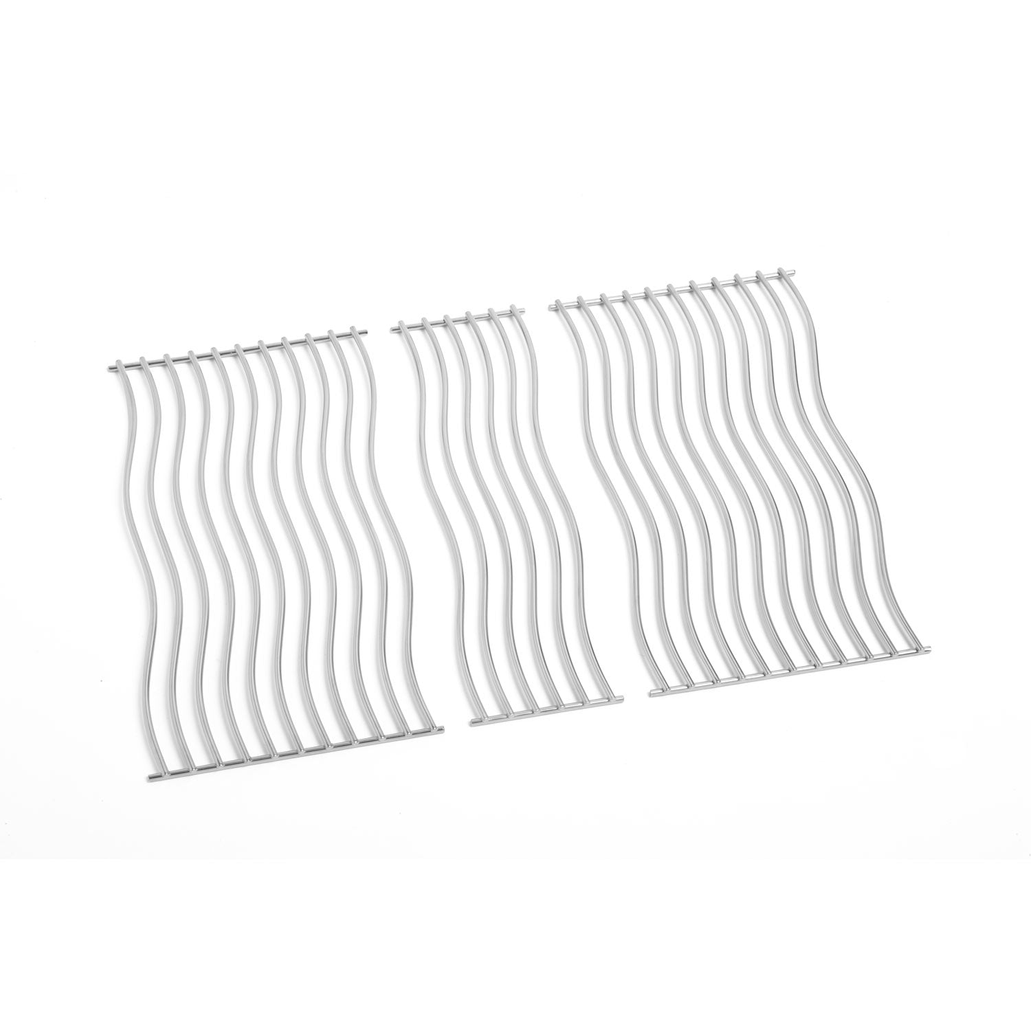 Stainless steel cooking grids set of three with parallel wire bars