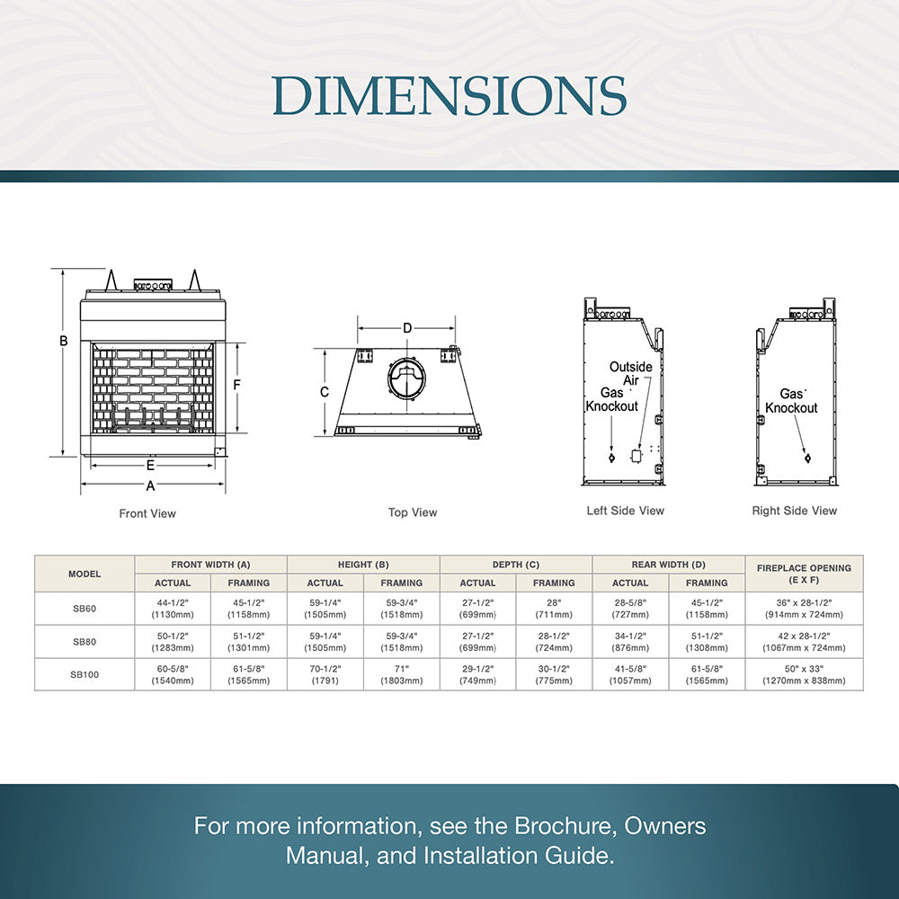 Majestic SB80 Biltmore 42-Inch Radiant Wood Burning Fireplace
